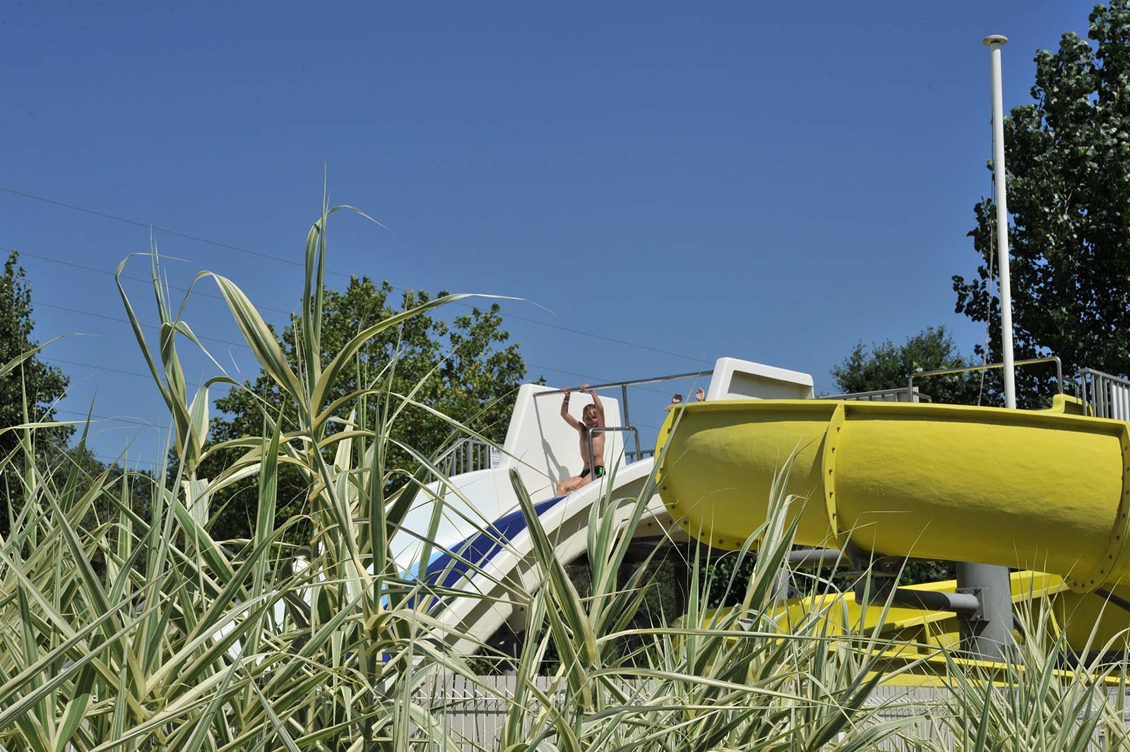 Toboggans aquatiques de l'espace aquatiques du camping à Oléron