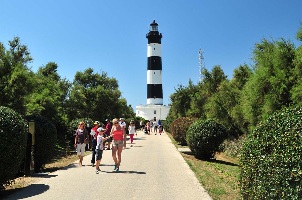 Path leading to the Chassiron lighthouse in Oléron