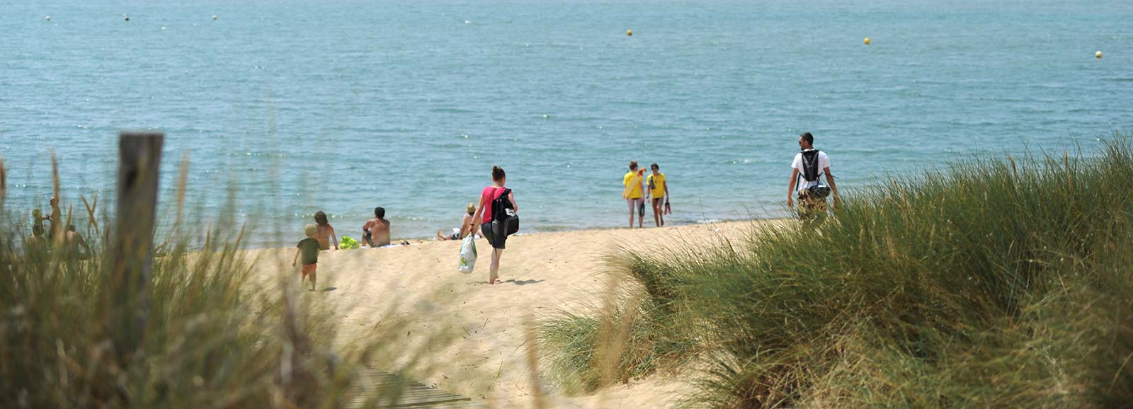 View of Matha beach in Oléron near the campsite