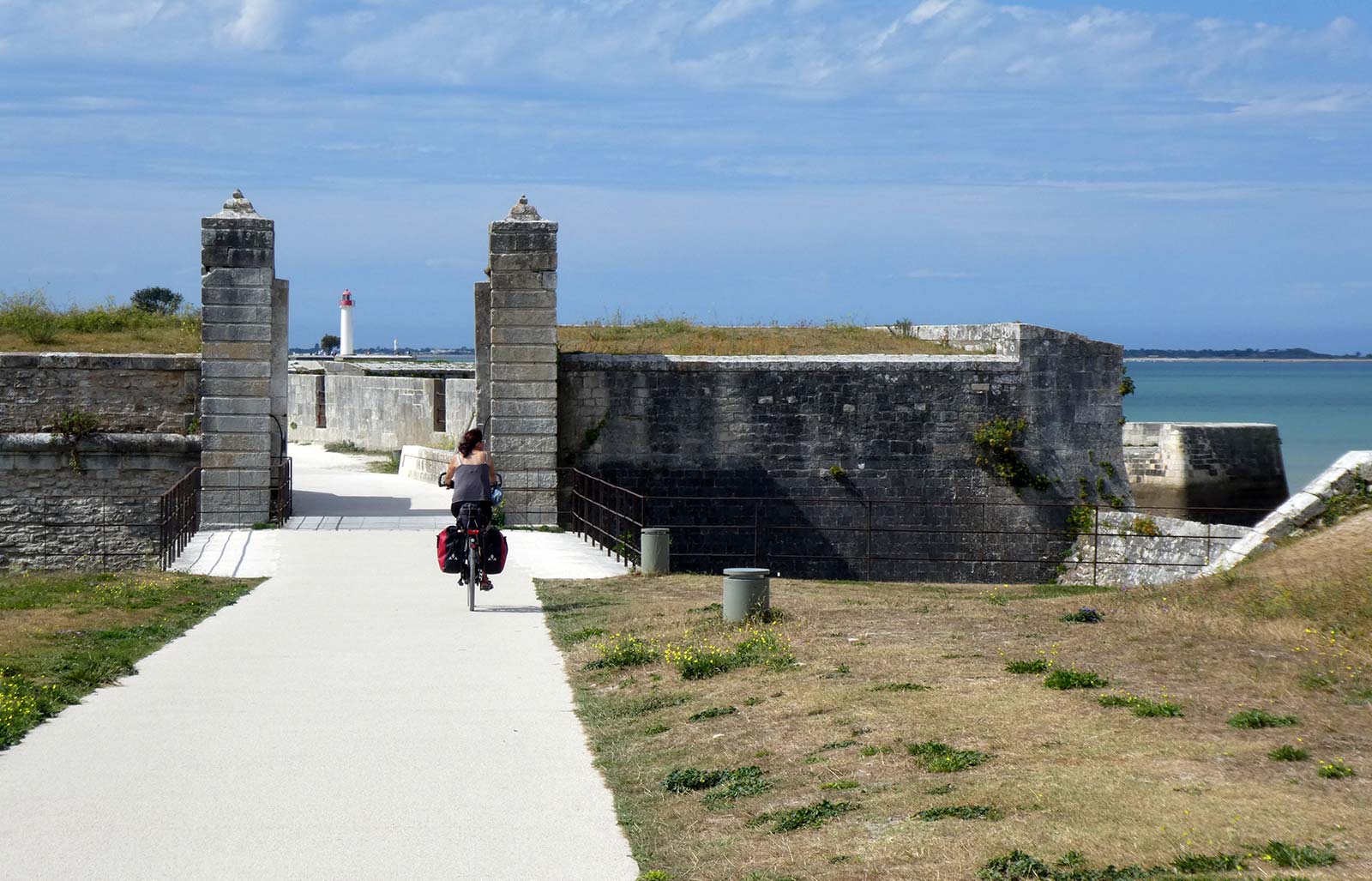 Balade à vélo à la citadelle du Chateau d'Oléron
