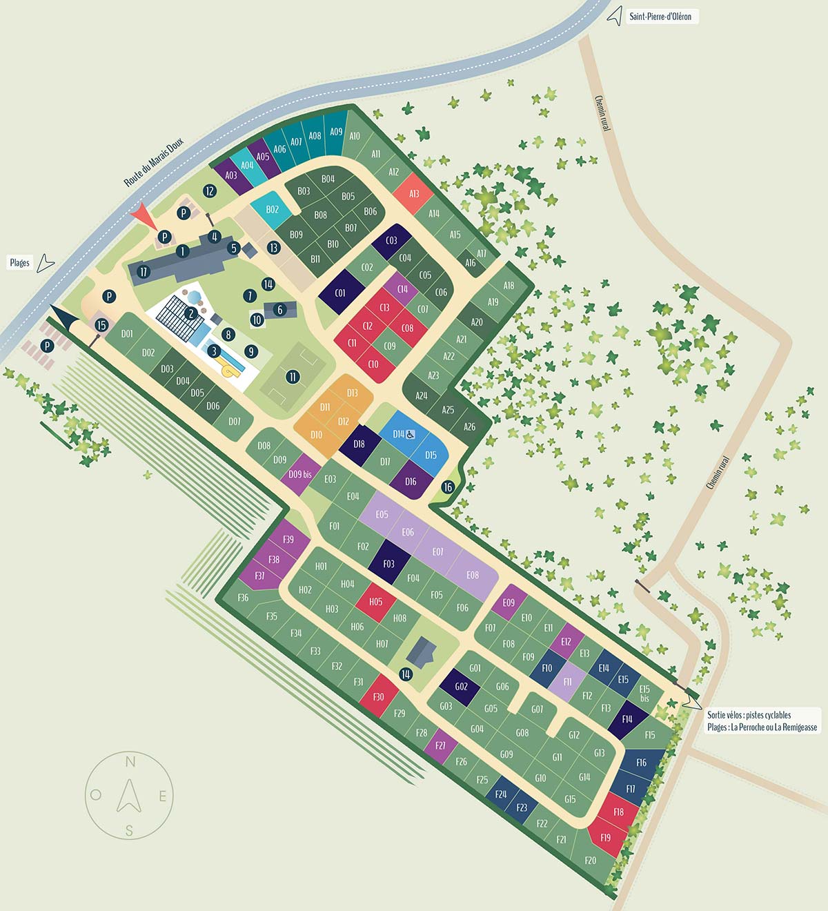 plan du camping aqua3masses