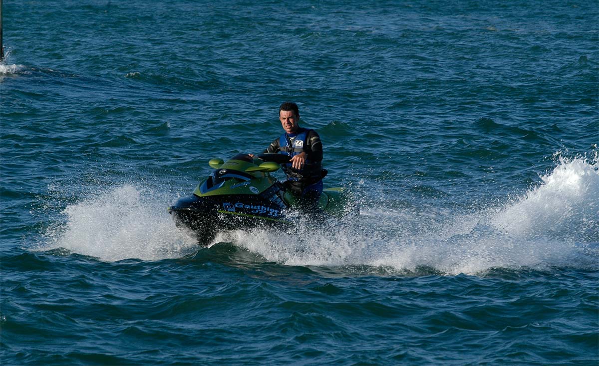 Jet-ski off the coast of Oléron